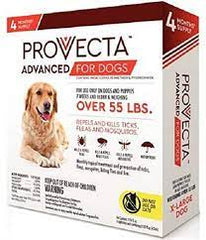 Provecta Advanced for Dogs, 4 dose, XL, 55 lbs.& up