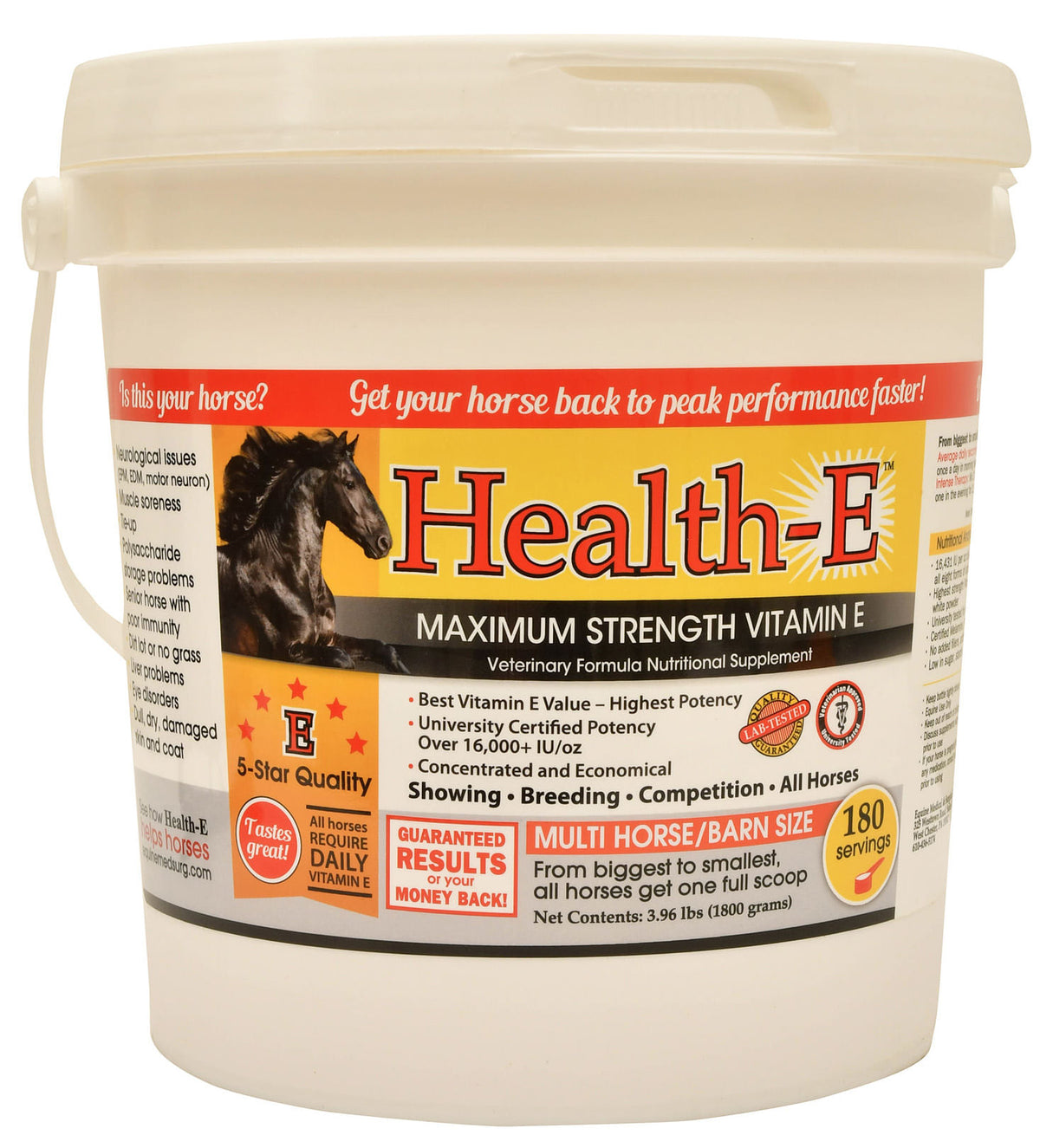 Health-E Maximum Strength Vitamin E Supplement, 3.96 lb