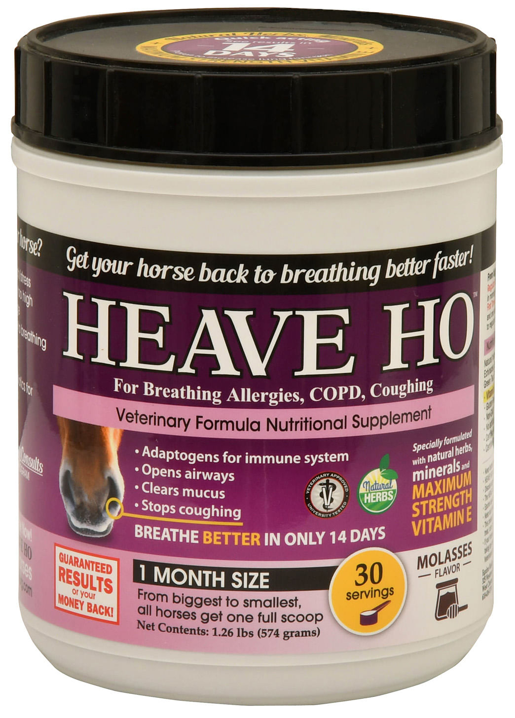 Equine Heave Ho Supplement, 1.26 lb Flavor: Apple