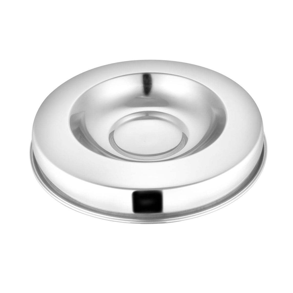 Jeffers Stainless Steel Flying Saucer Puppy Bowl, 11” Shallow Wide Dish w/ Center Hub, Food & Water Feeder for Puppies, Small Dogs, Kittens, Multi Pet Feeding, Durable Easy Clean Bowl, 11"Dx1 1/3"