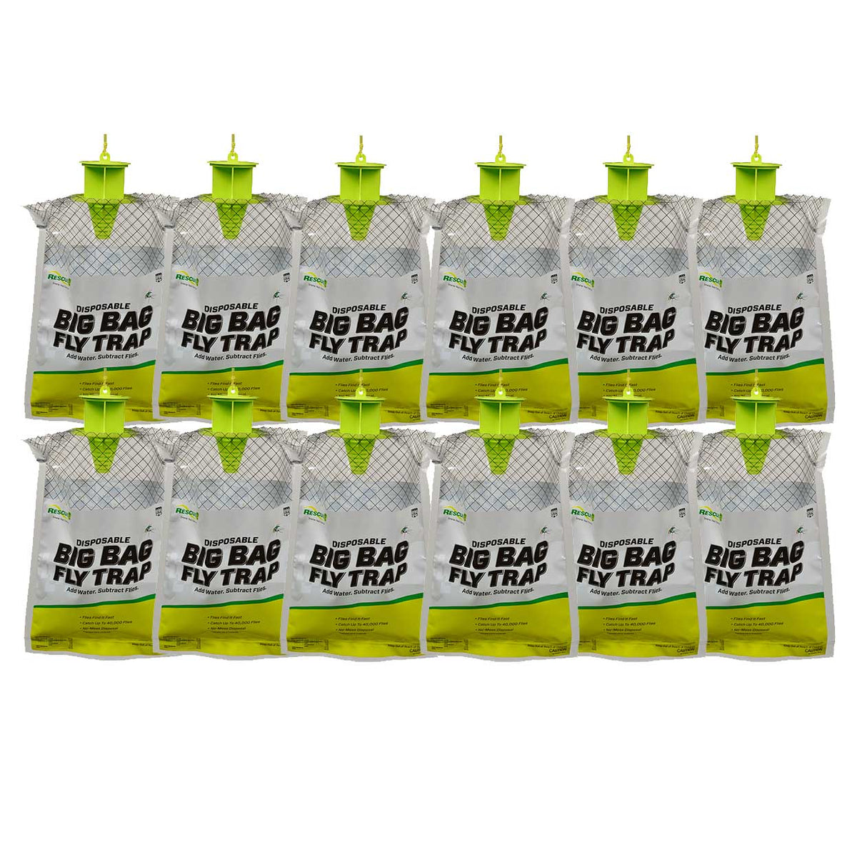 Rescue Big Bag Fly Trap, 12 ct