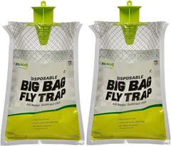 RESCUE! Big Bag Fly Trap – Disposable, Outdoor Use - 2 Traps