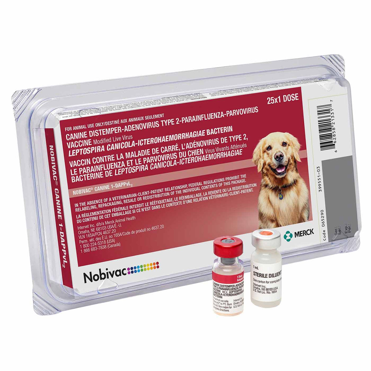 Nobivac Canine 1-DAPPvL (Galaxy DA2PPvL) - 25 s/d