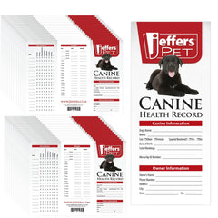 Jeffers Canine Health Records, 25 pack