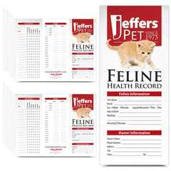 Jeffers Cat Health Records, 25 pack