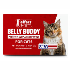 Jeffers Pet Belly Buddy Probiotic Supplement Packets for Cats, 30 count