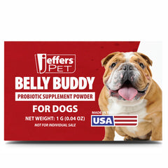 Jeffers Pet Belly Buddy Probiotic Supplement Packets for Dogs, 30 count
