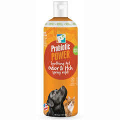 P2 Probiotic Power Pet Odor & Itch Refill – Dog, Cat, Puppy, Kitten Grooming Spray, Deodorizer, Litter Box Freshener, Hot Spot Spray, Coat, Bedding, Kennel, Carrier, Travel – 16 oz