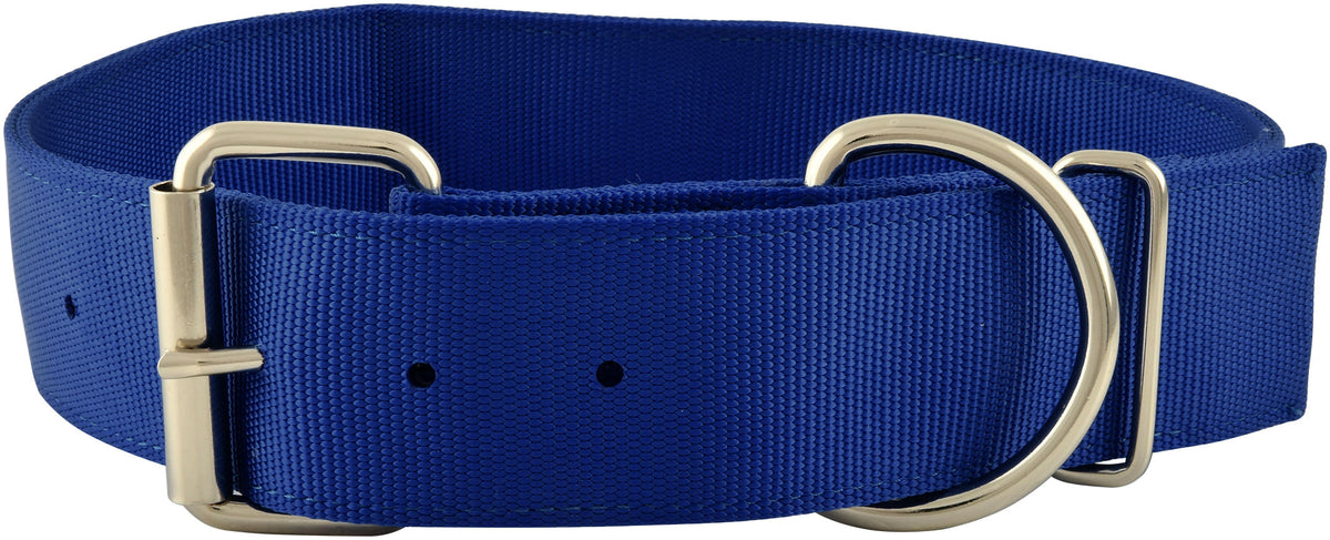 Heavy Duty 2" Wide 27" Nylon Dog Collar Color: Royal Blue