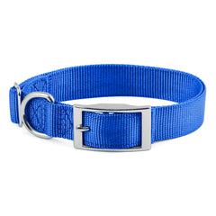 Adjustable Dog Collar 1"W x 14"-24"L Color: Royal Blue