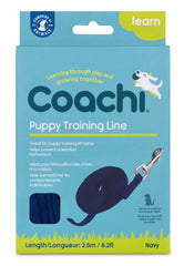 Coachi Puppy Training Line Navy 2.5m