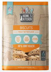 Howl's Kitchen Peanut Butter Flavor Hip & Joint Biscuits, 2.62 lbs