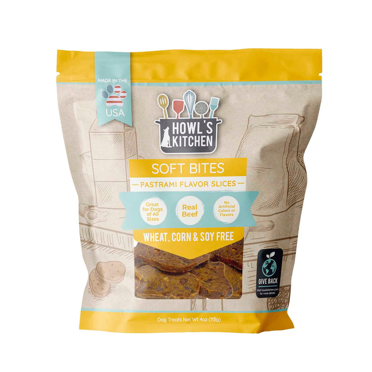 Howl's Kitchen Pastrami Bites, 4oz