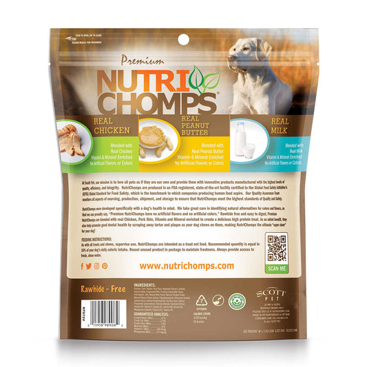 NutriChomps 12CT 6" Assorted Flavor Wrapped Twist