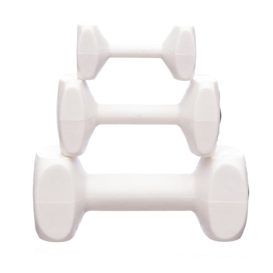 Training Dumbbell from Enrych - Small 4" x 1.8" x 1.8" - White