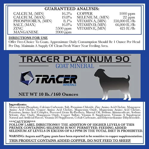 Tracer Platinum Goat 90, 10 lb bucket