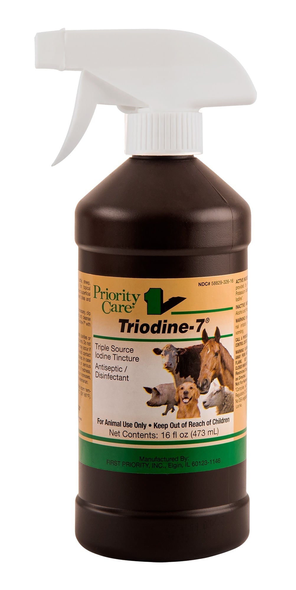 **Triodine-7 w/sprayer 16oz