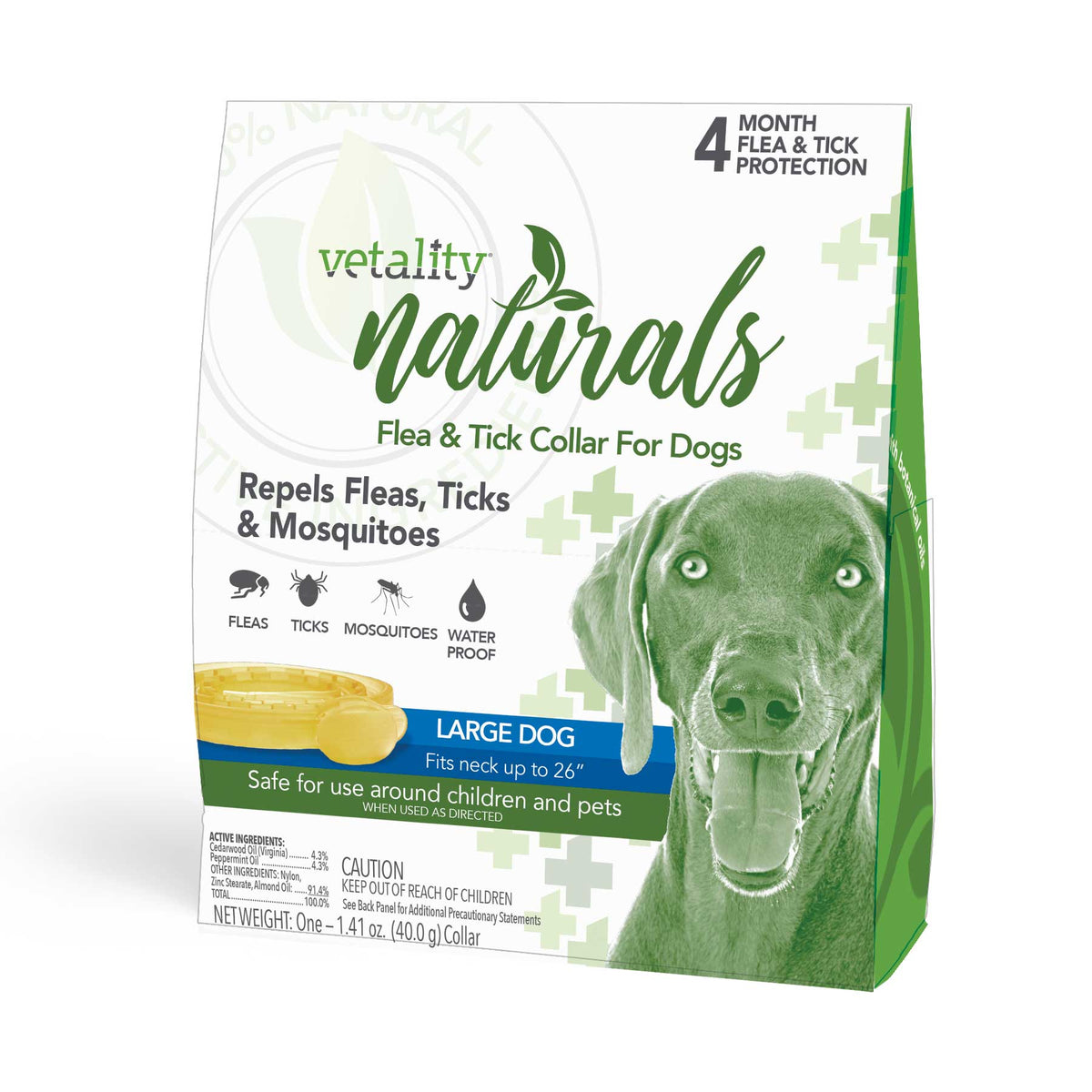 Vetality Naturals Flea & Tick Collar for Dogs Size: Large