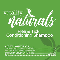 Vetality Naturals Flea & Tick Conditioning Shampoo for Dogs