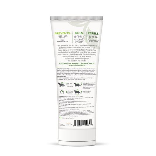 Vetality Naturals Flea & Tick Conditioning Shampoo for Cats
