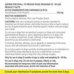 Vetality Canine Aspirin for Larger-XL Dogs 51-120 lbs