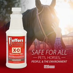 Jeffers X-O Pet Odor Neutralizer Plus & Cleaner Concentrate, 16 Ounce