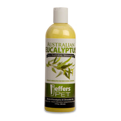 Jeffers Pet Australian Eucalyptus Dog Shampoo, 17 oz - Concentrated, Deodorizing Moisturizing Coat Cleansing Shampoo for Dogs with Citronella Oil, Glycerin & Vitamins A, D & E, for Grooming, USA Made