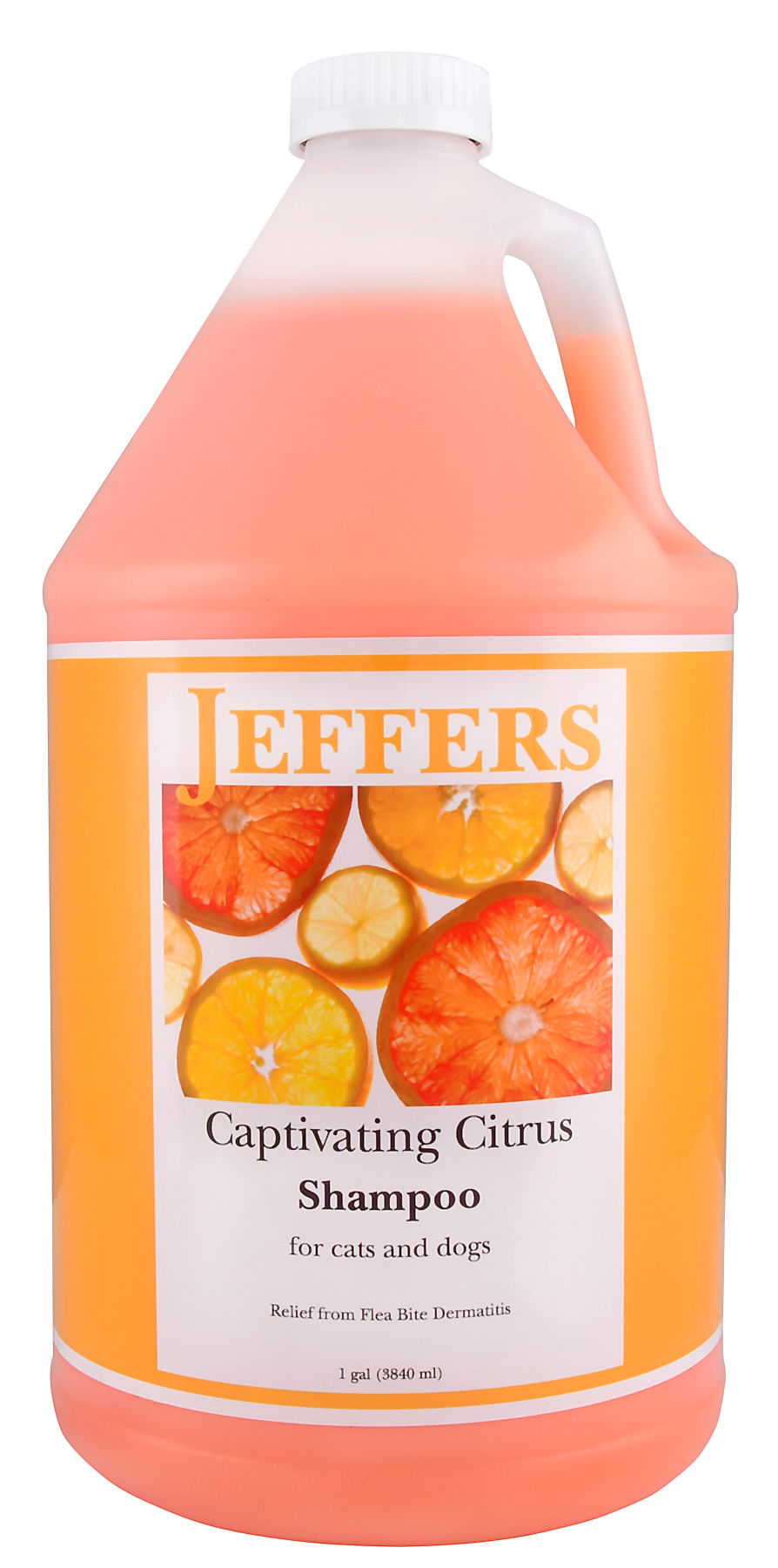 Jeffers Pet Captivating Citrus Dog & Cat Shampoo, 128 oz - Concentrated Deodorizing Pet Shampoo for Bathing & Coat Cleansing, Soap Free Formula with Aloe Vera, Coconut Oil & Eucalyptus, USA Made