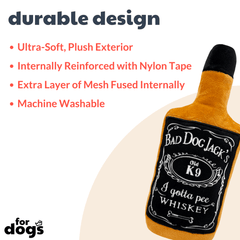 HUXLEY & KENT Dog Power Plush Bad Dog Jack's Whiskey S