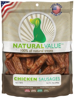 نقانق دجاج من LOVING PETS Natural Value USA، 13 أونصة