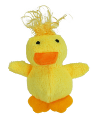 MULTIPET Look Who's Talking Cat Toy Duck 3.25"