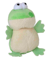 MULTIPET Look Who's Talking Cat Toy Frog 3.25"