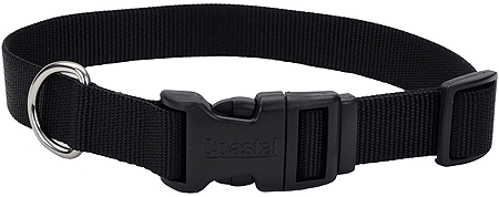 طوق كلب قابل للتعديل من COASTAL TUFF مقاس 1x18-26 أسود