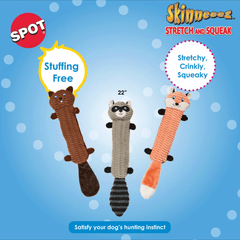ETHICAL/SPOT Skinneeez Stretcheez Stretch & Squeak Dog Toy 22"