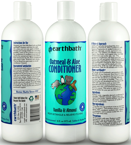 EARTHBATH Oatmeal & Aloe Conditioner Vanilla & Almond 16oz