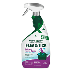 *VETS BEST Flea + Tick Home Spray For Cats 32oz