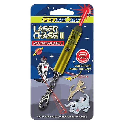 لعبة PETSPORT Laser Chase II بقوة 5 ميجاواط من الفئة 3R مقاس 4 بوصات