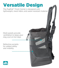 OUTWARD HOUND PupPak Dog Front Carrier Grey S