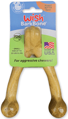 PET QWERKS Wish BarkBone Peanut Butter S