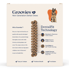GROOVIES Dog Dental Chews Gravity Box X-Large 12ct