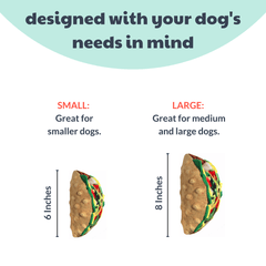 HUXLEY & KENT Dog Power Plush Taco Tuesday L