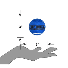 PETSPORT Tuff Balls Blue 2.5" 2pk
