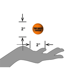 PETSPORT Tuff Ball Squeak Jr. 1.8" 3pk