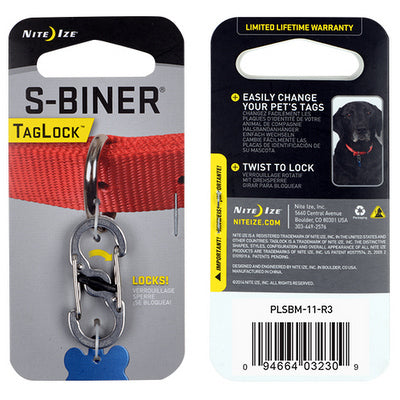 NITE IZE S-Biner TagLock Stainless Steel