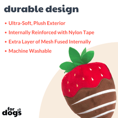 HUXLEY & KENT Dog Power Plush Choc. Strawberry S