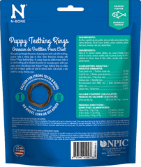 N-BONE Puppy Teething Rings Salmon 3pk