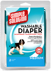 SIMPLE SOLUTION Washable Female Dog Diaper M 15-35#