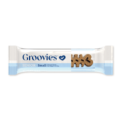 GROOVIES مكافآت أسنان للكلاب الكبيرة في السن، علبة صغيرة، 40 قطعة