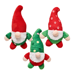 *ETHICAL/SPOT Holiday Gnome Dog Toy Asst 6"