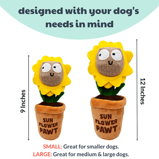 لعبة HUXLEY &amp; KENT Dog Seek 'n Treat Sunflower Pawt S